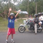 My smallest customer on a day easy rider tour
